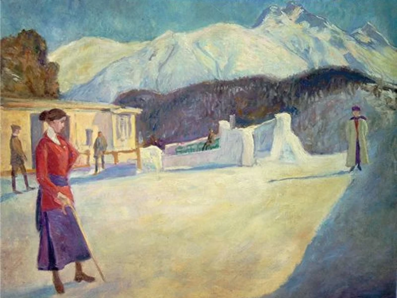 1866-Johannes Martini - Area di partenza della pista di bob di St. Moritz